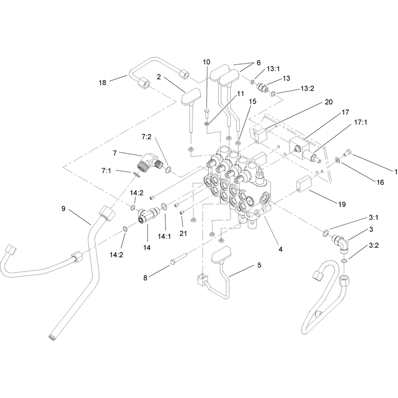 4 Spool Valve Assembly