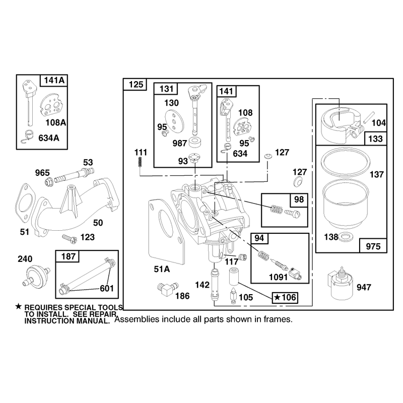 Engine Briggs and Stratton Model 28n707-0631-A1
