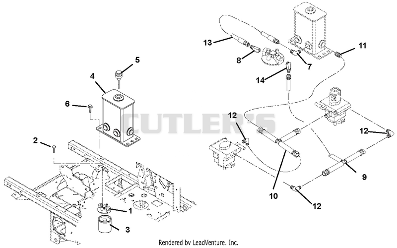 Hydraulic Tank, Filter, Pumps & Hoses