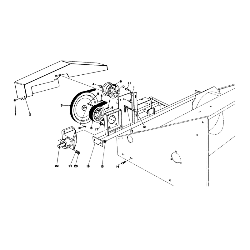 Cross Frame and Pulley Assemblies