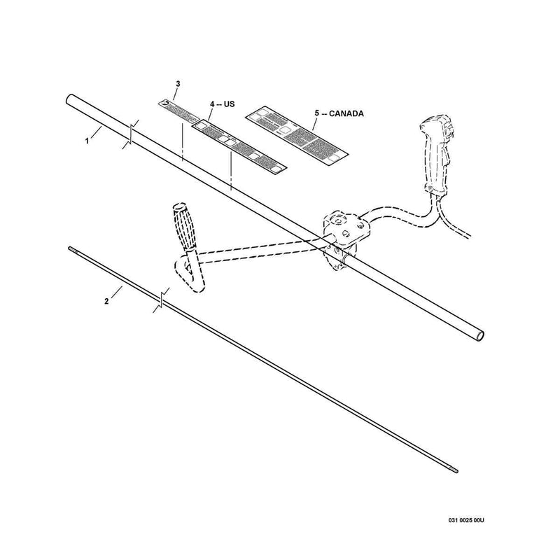 Main Pipe, Solid Driveshaft