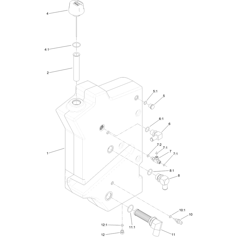 Hydraulic Tank Assembly No 145-4467