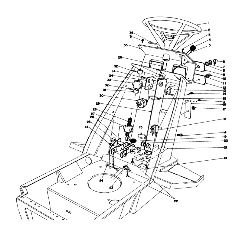 Steering Wheel & Dash Assembly