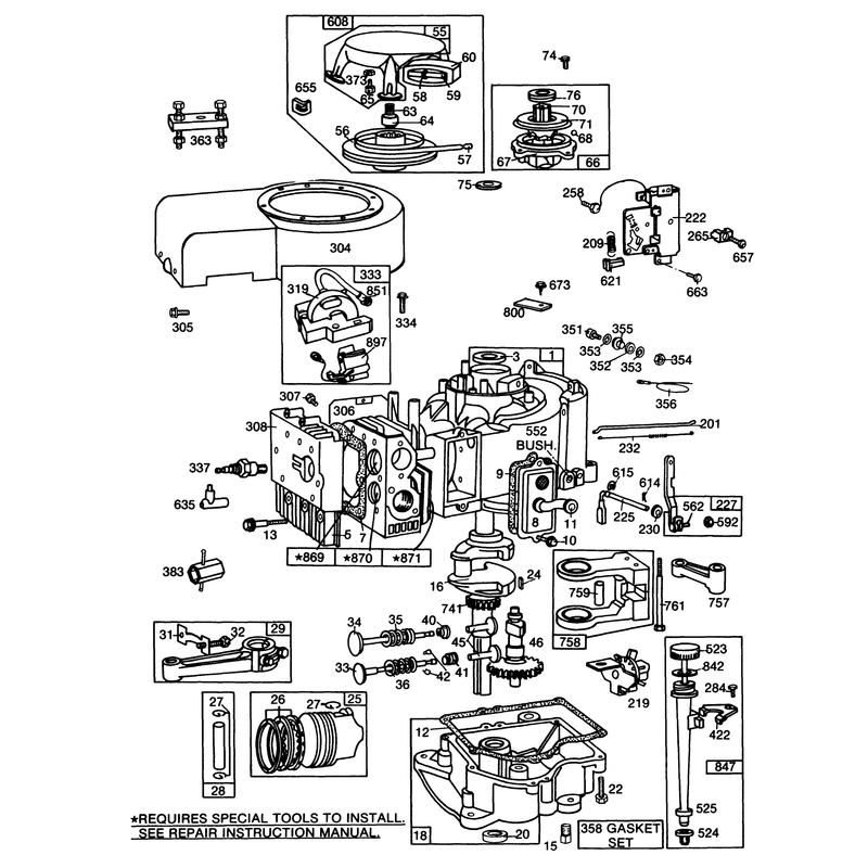 Briggs and Stratton Model No 253706-0152-01 Continued
