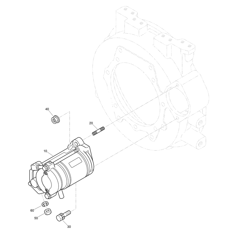 Starter Installation Assembly