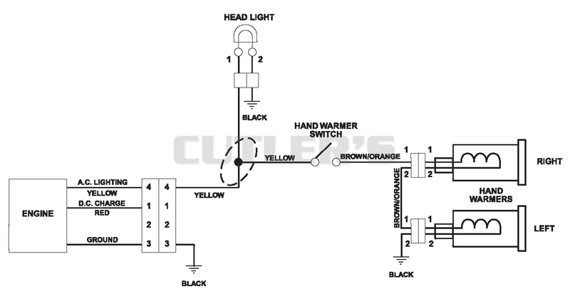 Wiring Diagram - Headlight & Heated Hand Grips