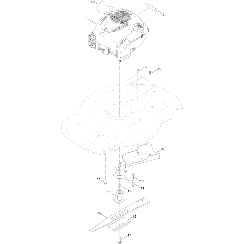 Engine and Blade Assembly