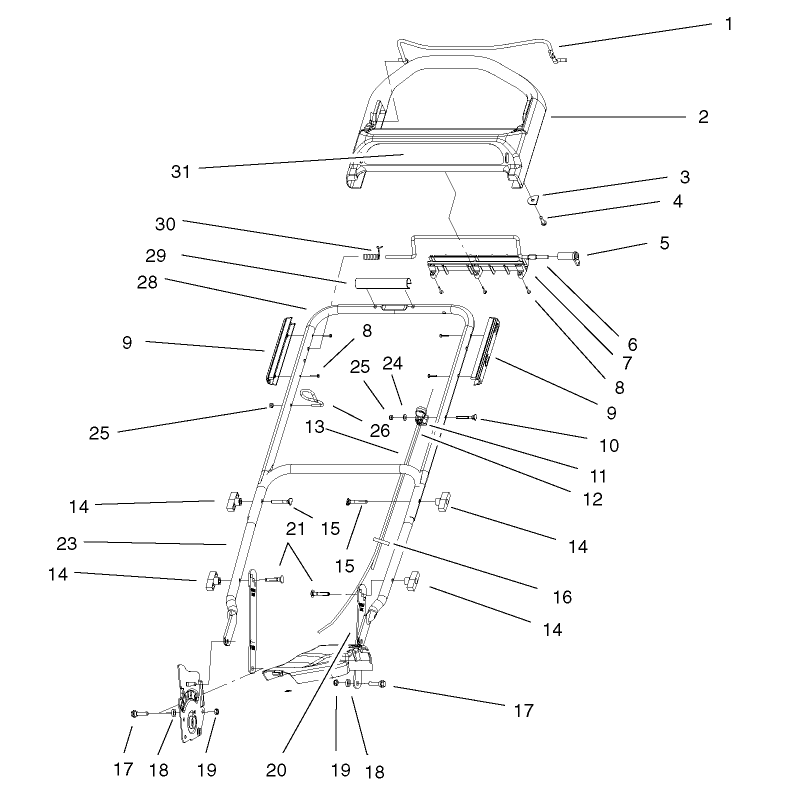 Handle and Controls Assembly
