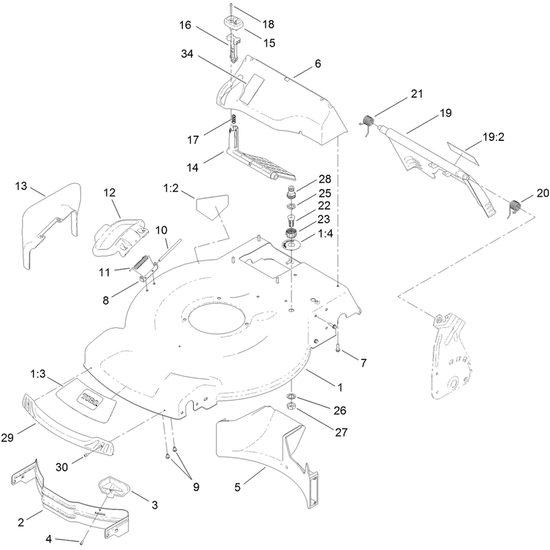 Housing Rear Door and Baffle Assembly