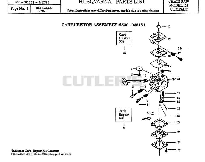 CARBURETOR DETAILS