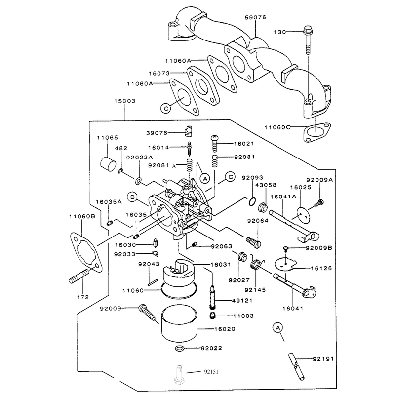 Carburetor Assembly Continued Kawasaki FH500V-AS29