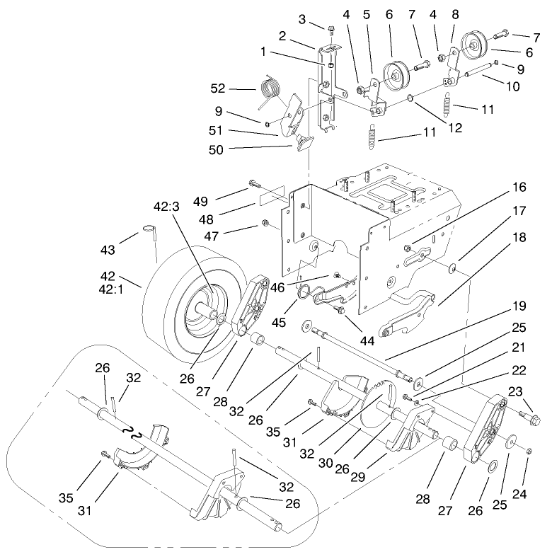 Lower Traction Assembly