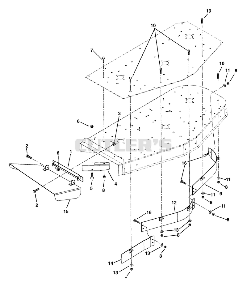 60" Discharge Chute And Baffles
