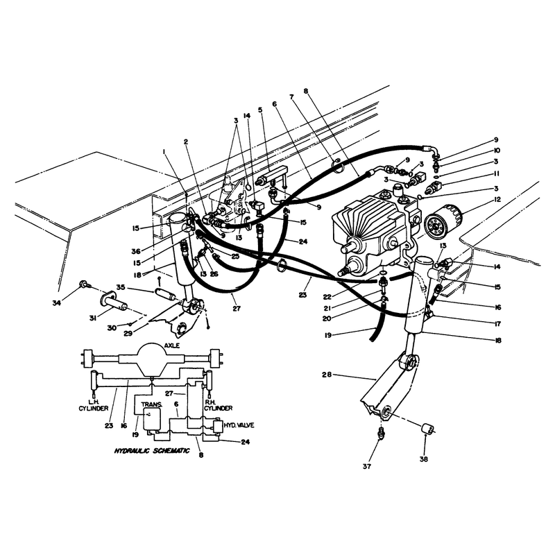 Hydraulic Valve and Lift Arm Cylinders