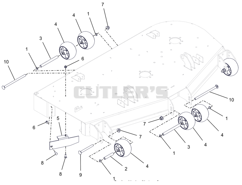 Anti-Scalp Wheels And Baffles - 52"