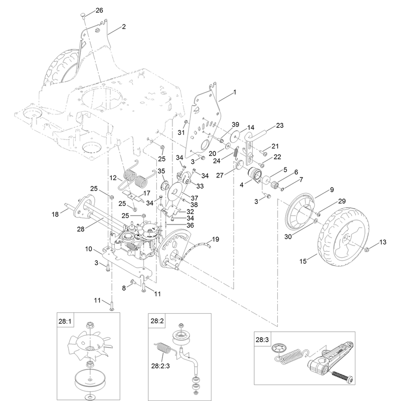 Transmission and HOC Assembly