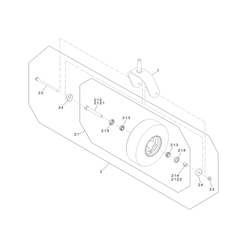 Caster and Wheel Assembly