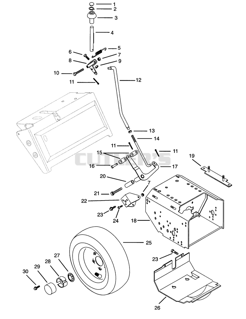 Speed Selector, Frame And Wheels
