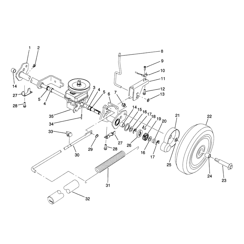 Sp Rear Axle Assembly