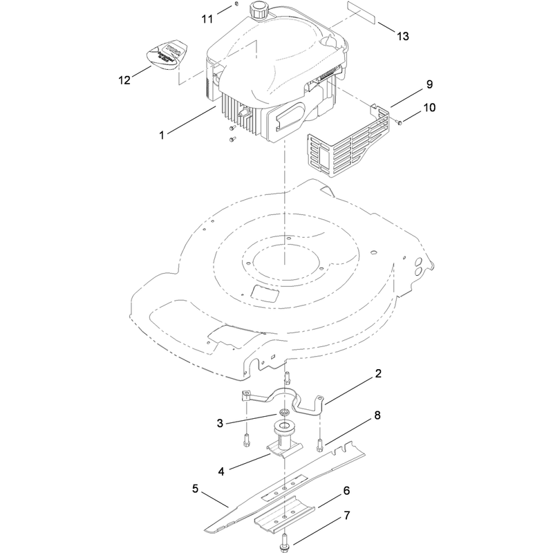 Engine and Blade Assembly