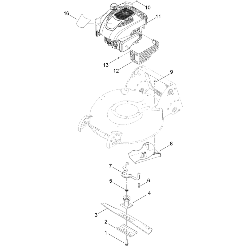 Engine and Blade Assembly