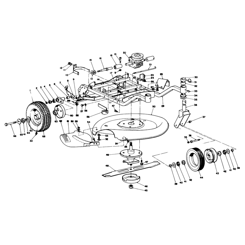 Frame and Cutter Housing Assembly