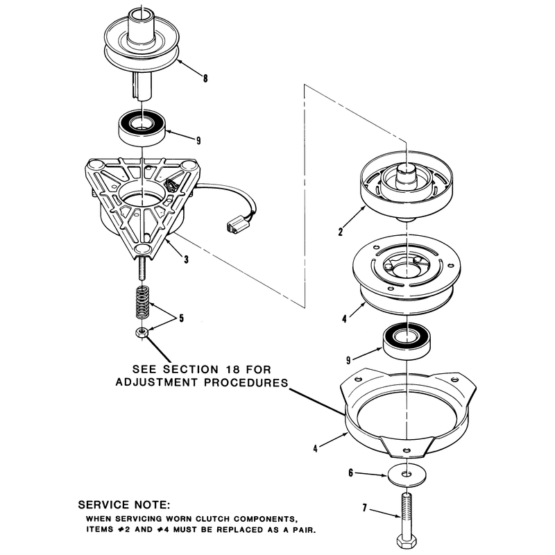 Engine Pulley & Pto Clutch Assembly