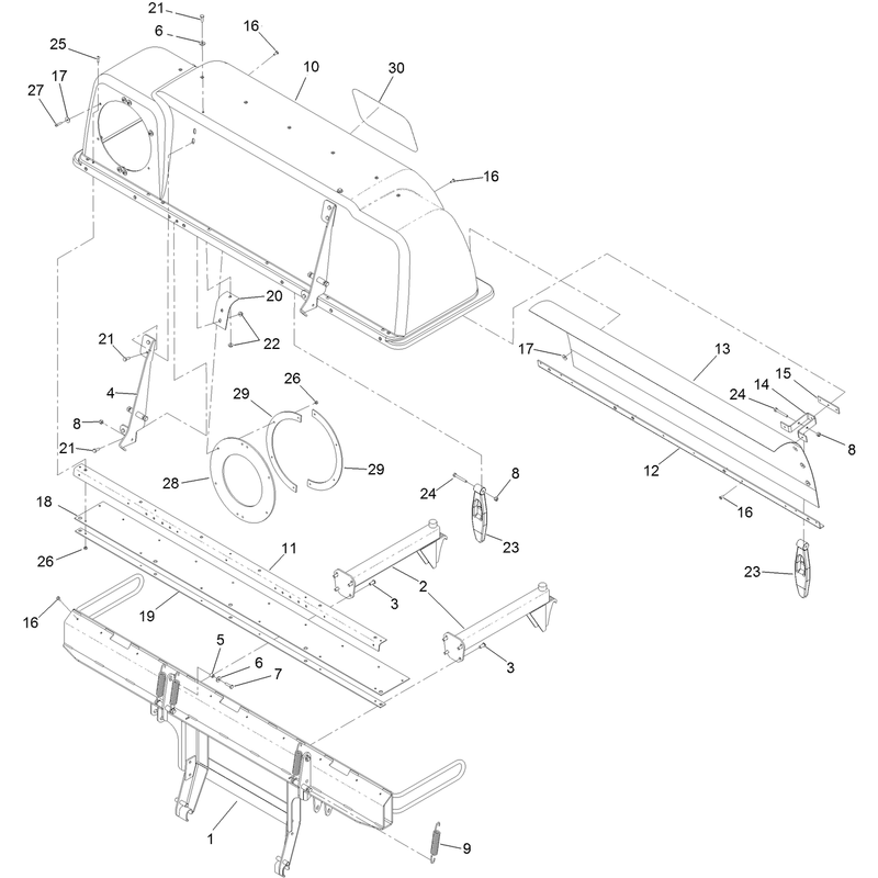 Bagger Hood Assembly No. 126-8693