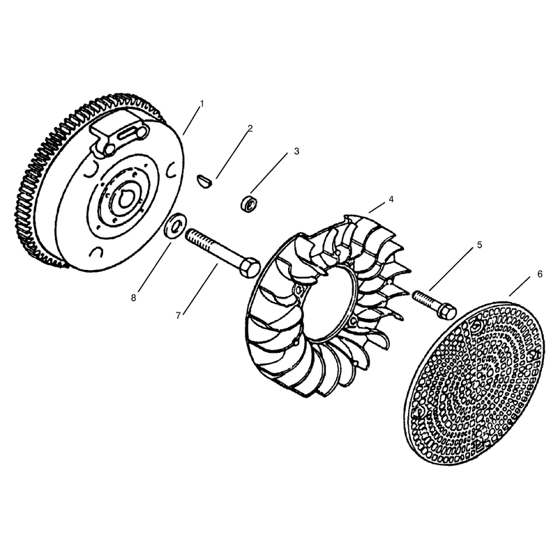 Flywheel Kohler Model Ms14s-Ts601559