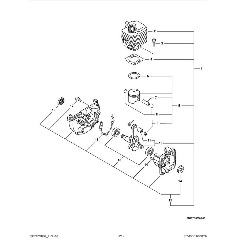 Engine, Short Block -- SB1072