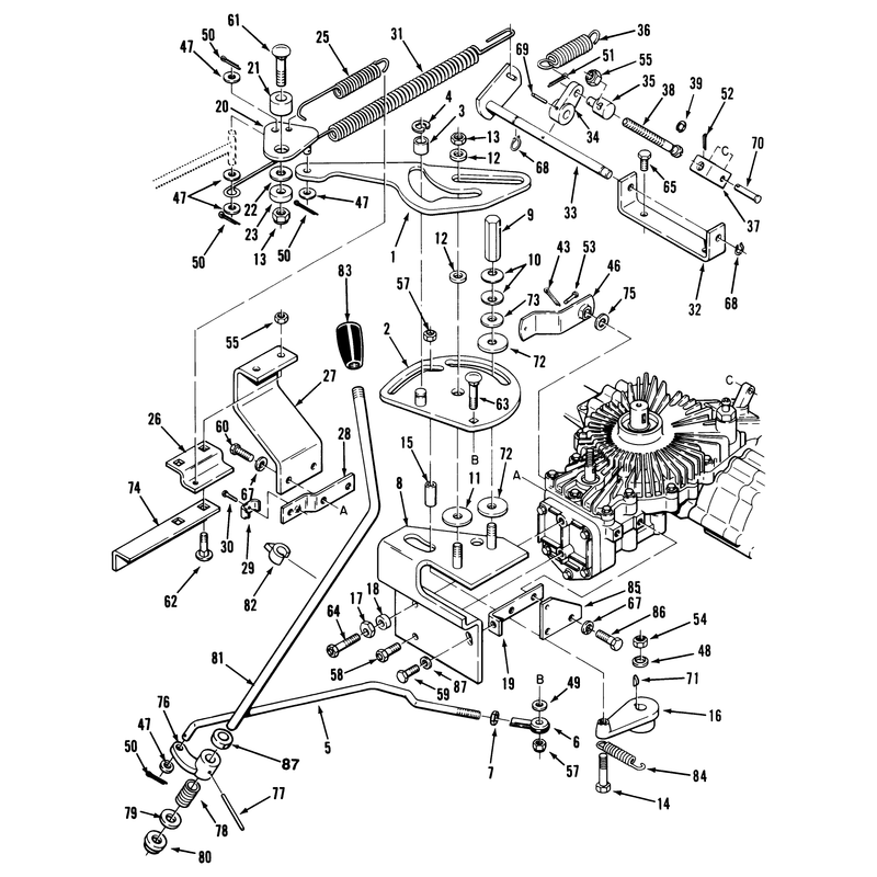 Transmission Linkage Assembly (212-H)