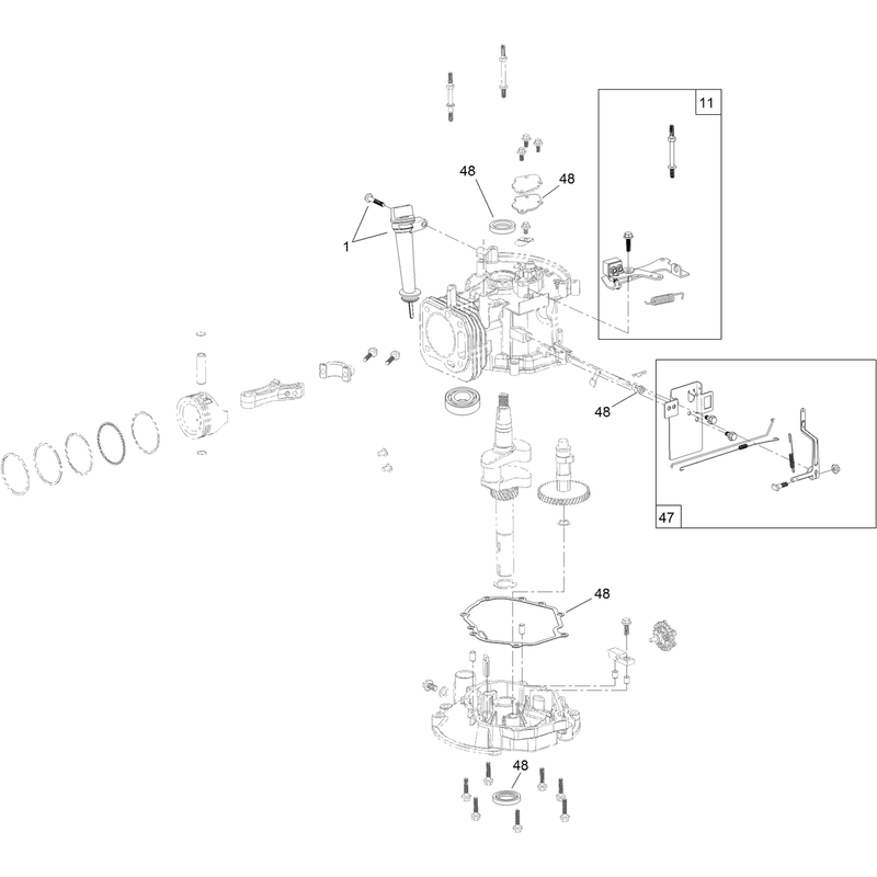 Dipstick Brake and Governor Arm Assembly