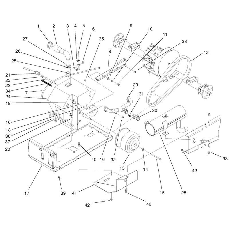 Engine and Clutch Assembly