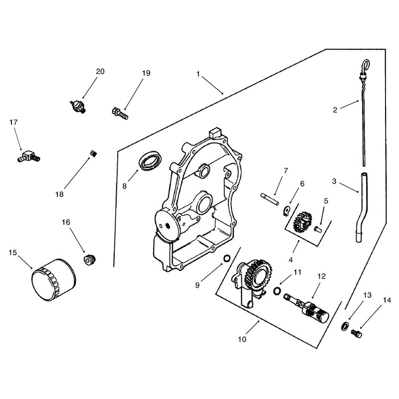 Group 3 Oil PanLubrication Assembly