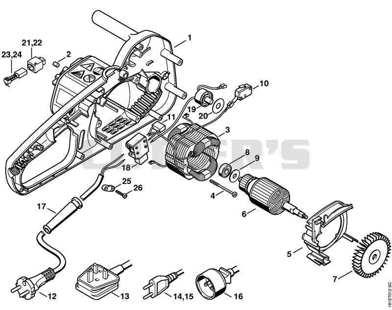 Electric motor MSE 140 C, 160 C, 180 C