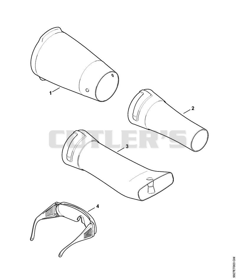 Blower tube, accessories