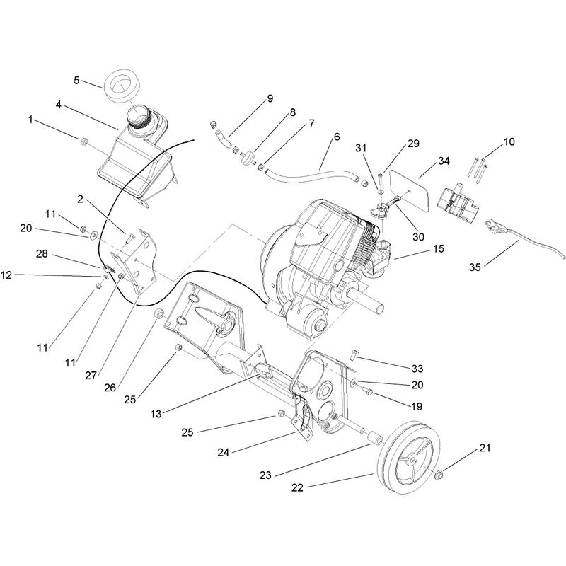 Engine and Frame Assembly