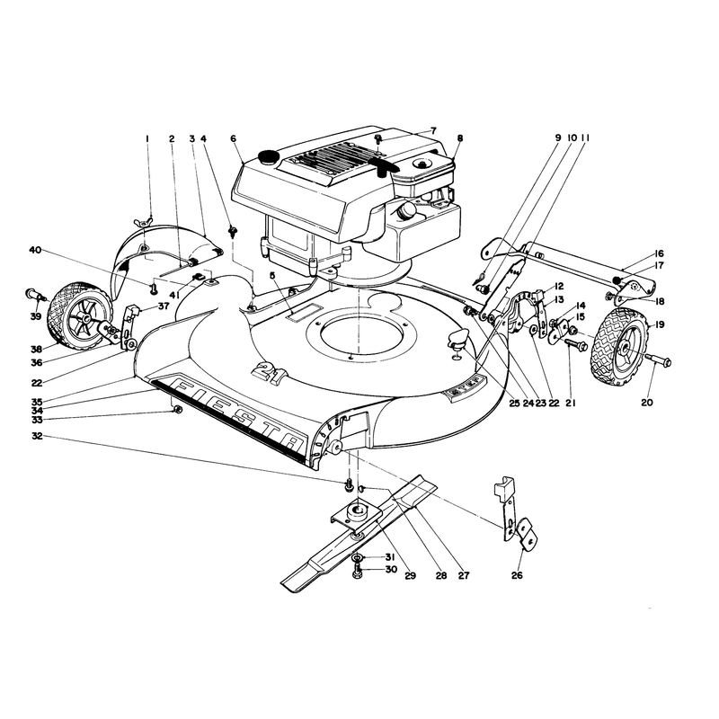 Housing and Engine Assembly Model No S 16000 and 16111