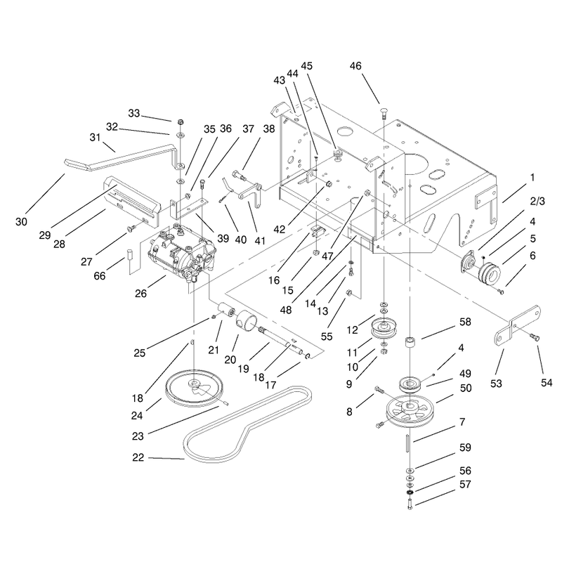 Transmission and Drive Pulley Assembly