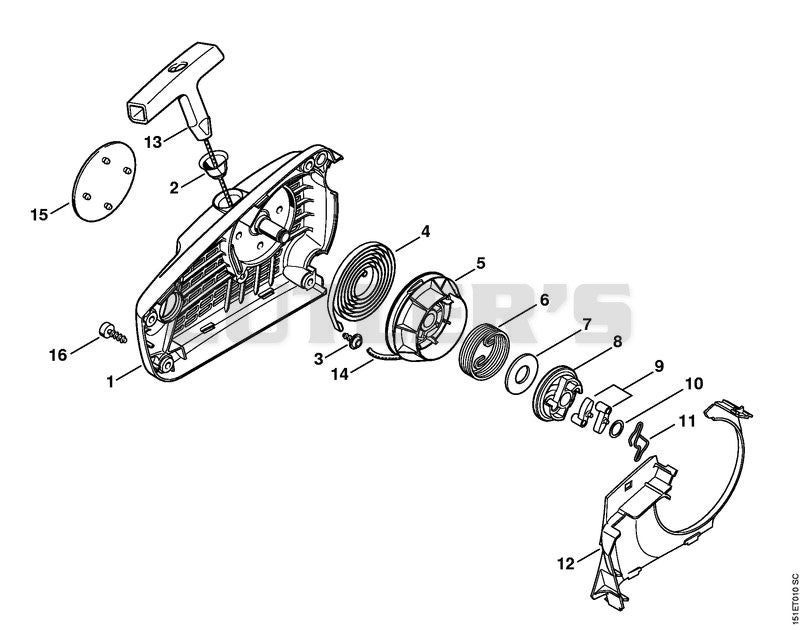 Rewind starter ErgoStart/Easy2Start