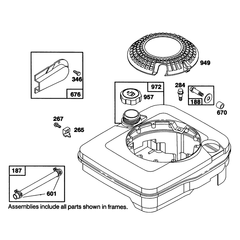 Engine Briggs and Stratton Model 122702-3188-01