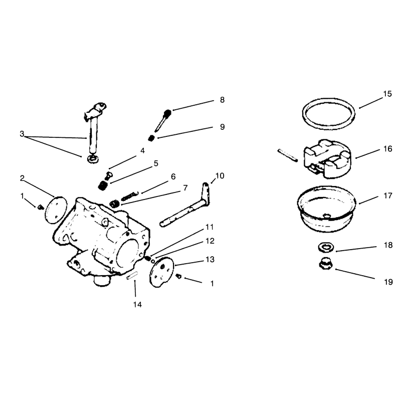 Carburetor Engine Kohler Model No Mv16s Type Ps56519