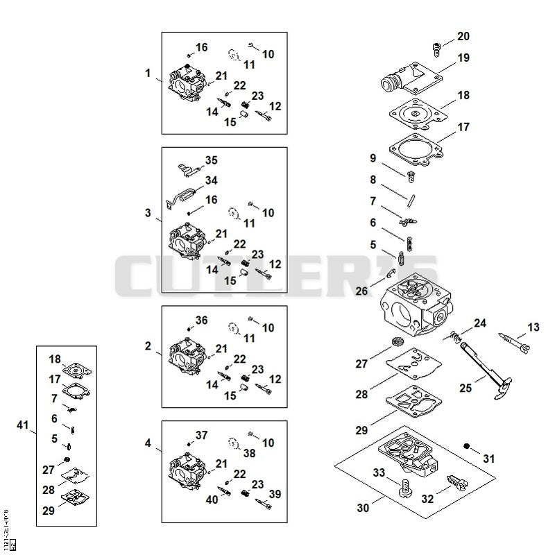 Carburetor WTE-1, WTE-2, WTE-4, WTE-11