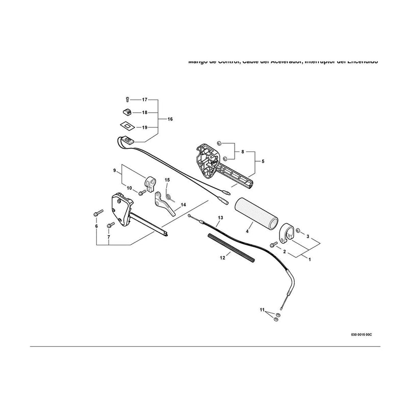 Control Handle,Throttle Cable, Ignition Switch