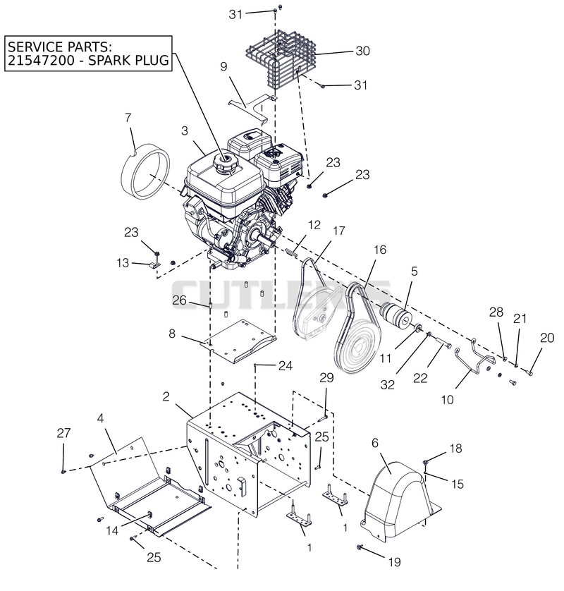 Engine And Frame