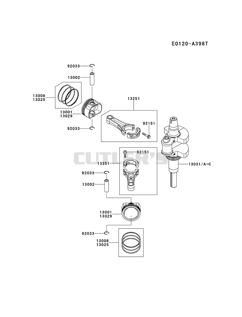 PISTON/CRANKSHAFT
