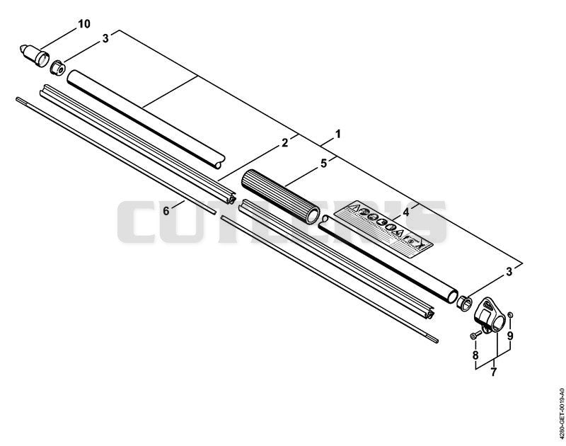 Drive tube assembly HL 100