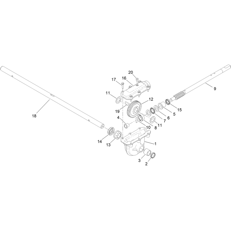 Auger Gear Case Assembly No. 136-6620