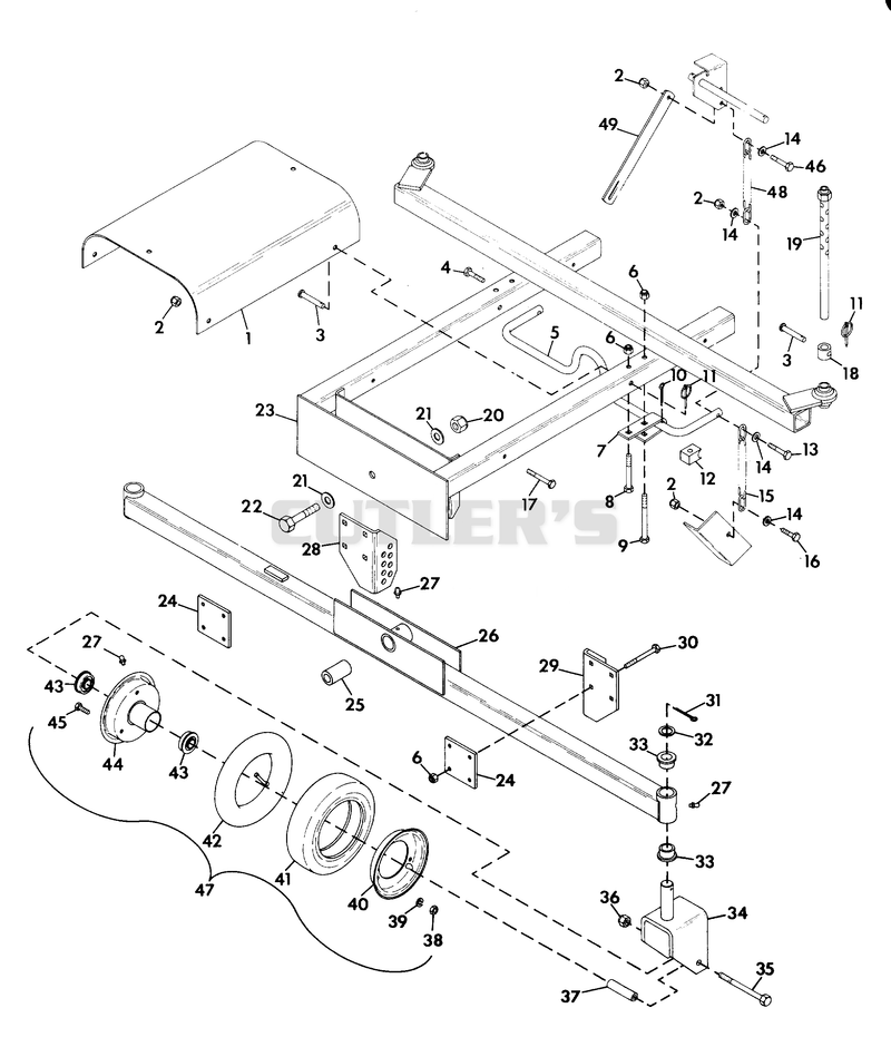 MOWER FRAME