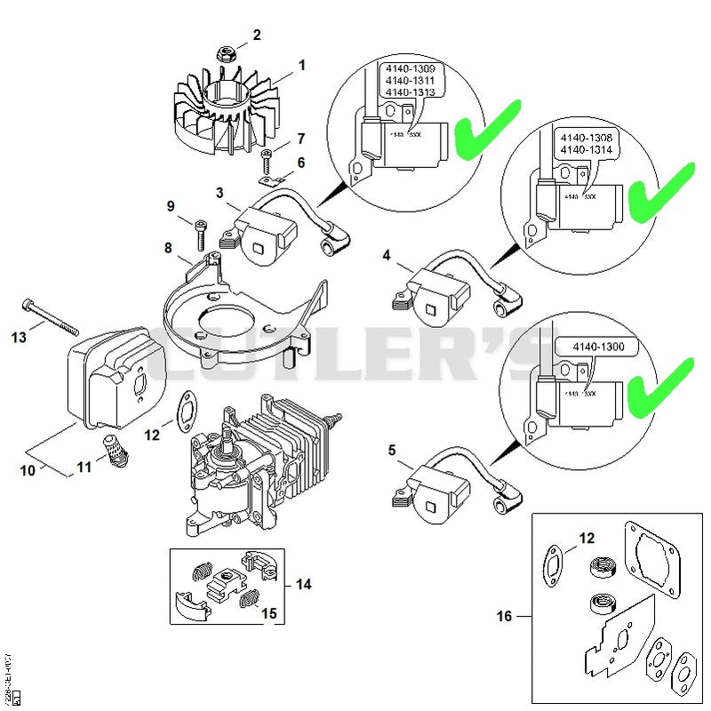 Ignition system, Muffler